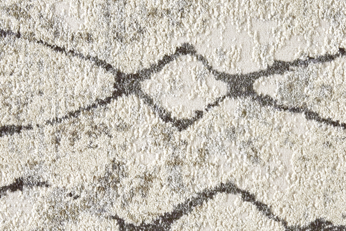 Kano 3872F Sand/Charcoal Rug by Feizy