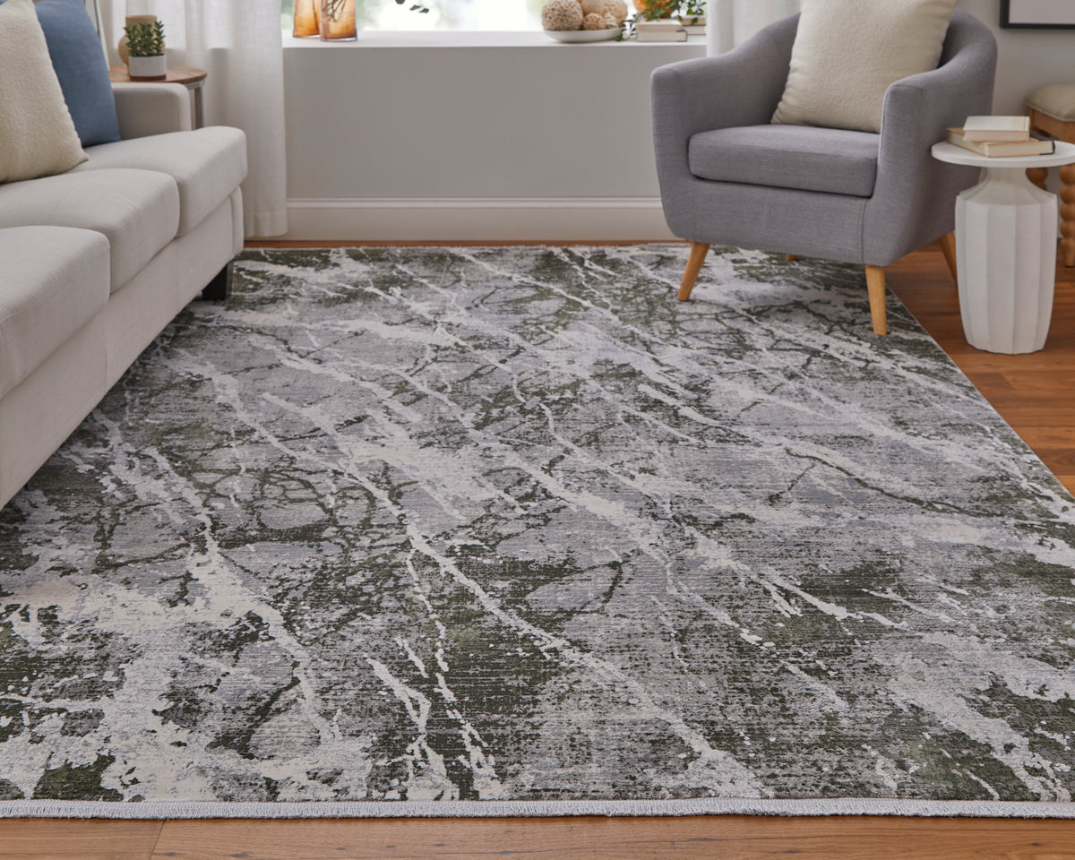 Cadiz 39N6F Green/Ivory Rug by Feizy