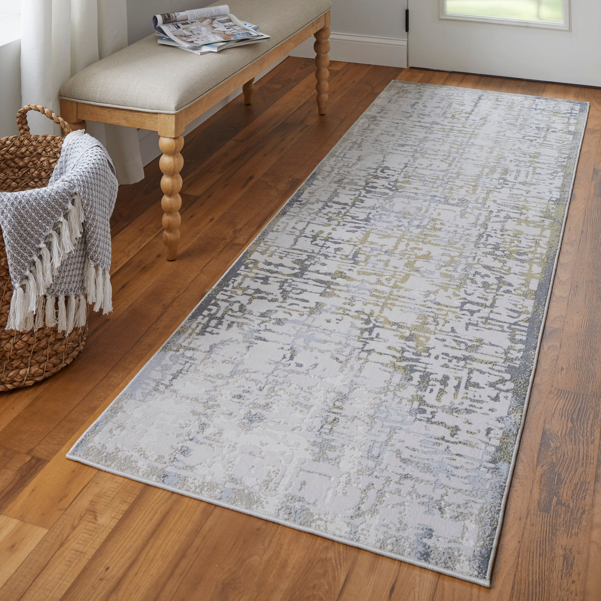 Waldor 3683F Beige Rug by Feizy