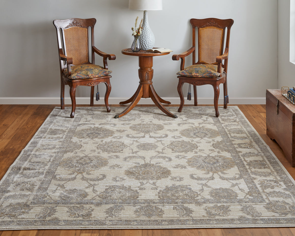 Celene 39KZF Beige/Gray Rug by Feizy