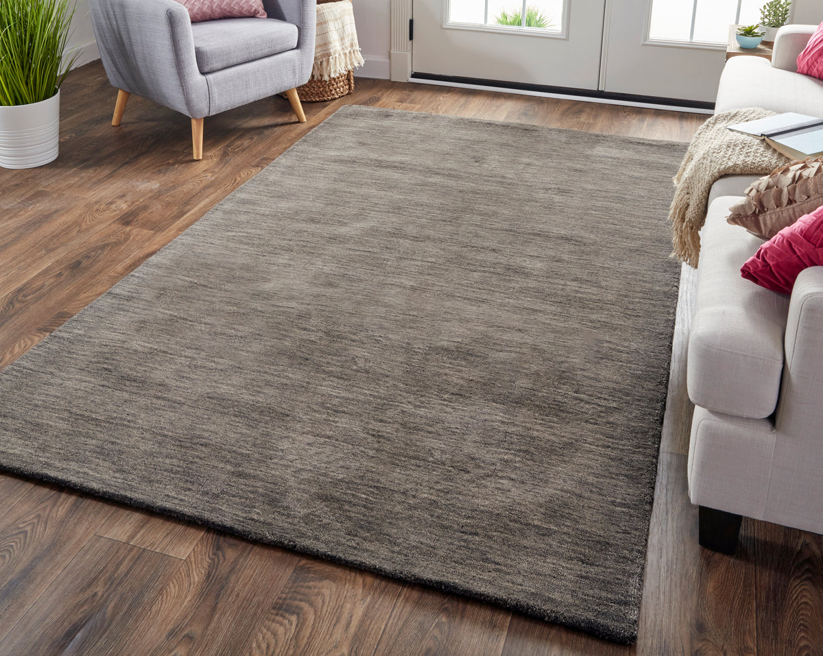 Luna 8049F Charcoal Rug by Feizy (Camel)