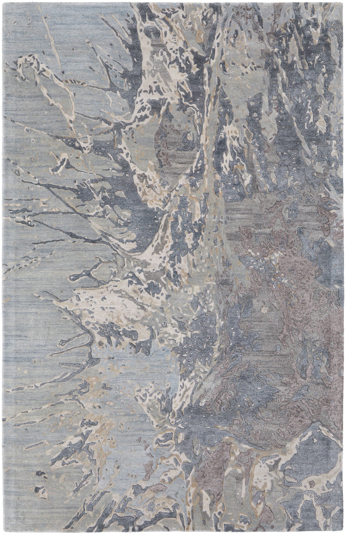 Zarah 8918F Blue/Charcoal Rug by Feizy