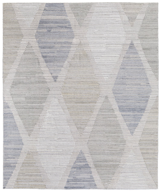 Elias 69FWF Ivory/Blue Rug by Feizy