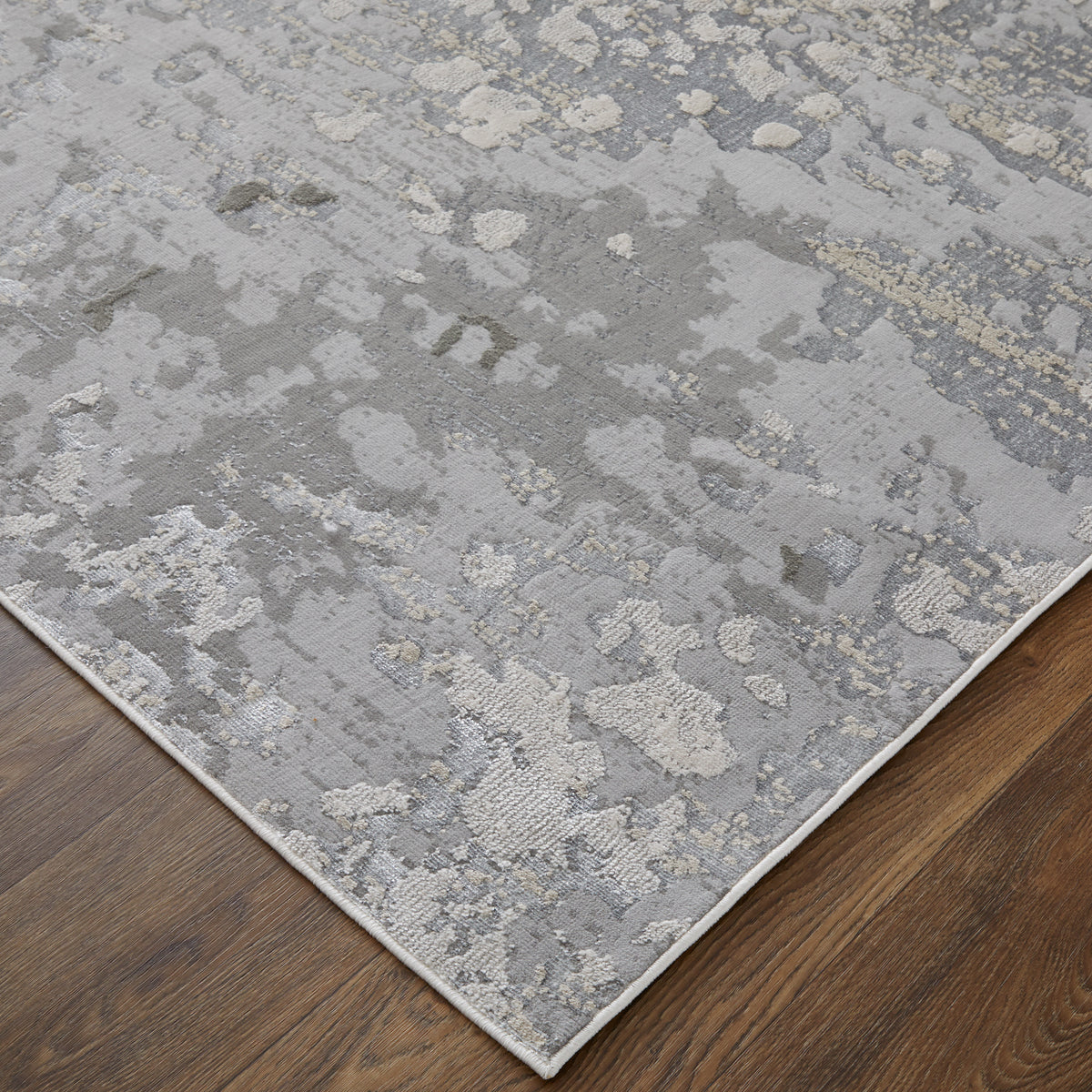 Micah 3336F Silver/Gray Rug by Feizy