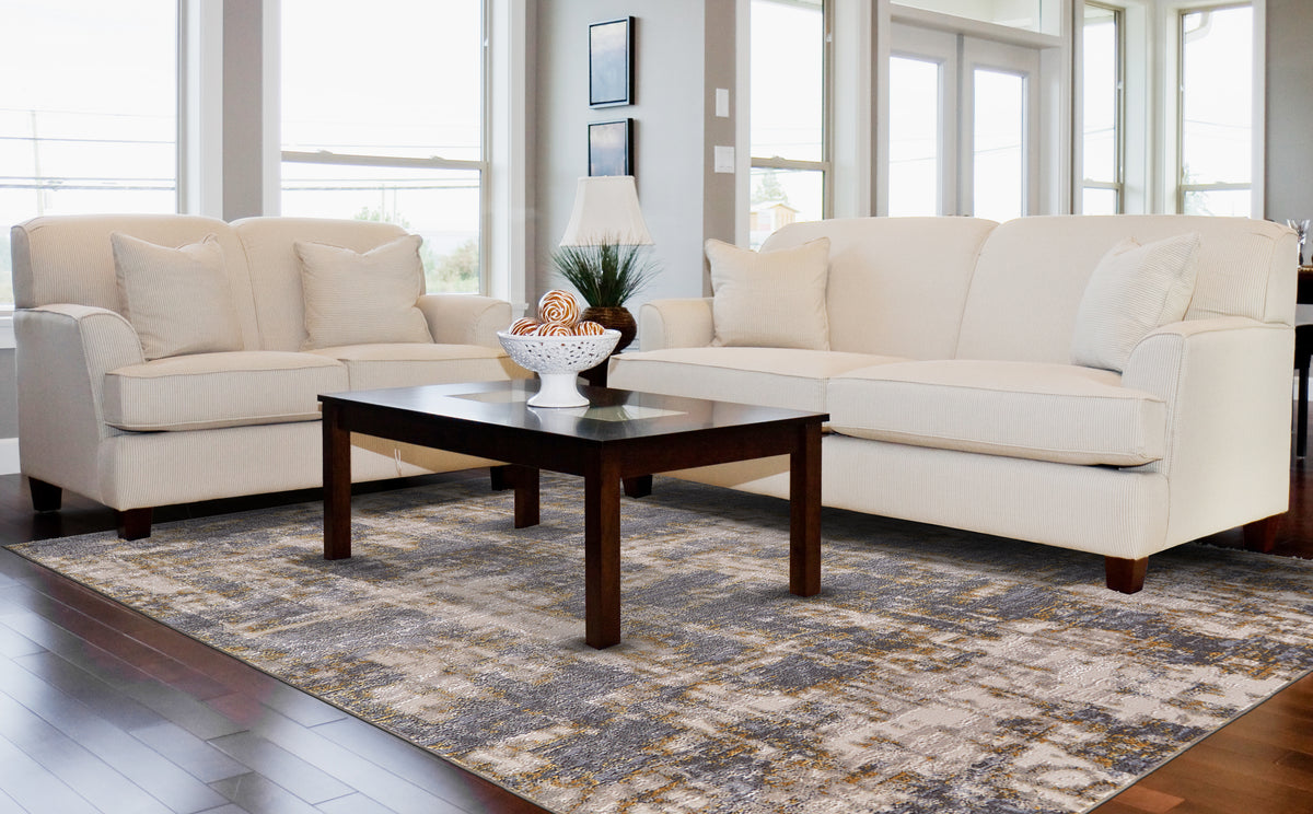 Waldor 3969F Gold/Sterling Rug by Feizy