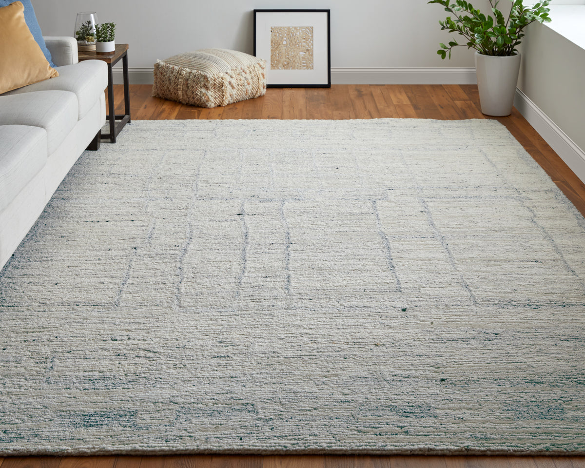 Navaro 8913F Ivory/Gray Rug by Feizy