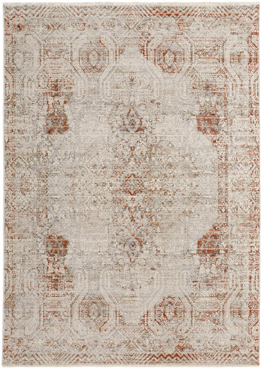 Kaia 39GKF Gray/Rust Rug by Feizy