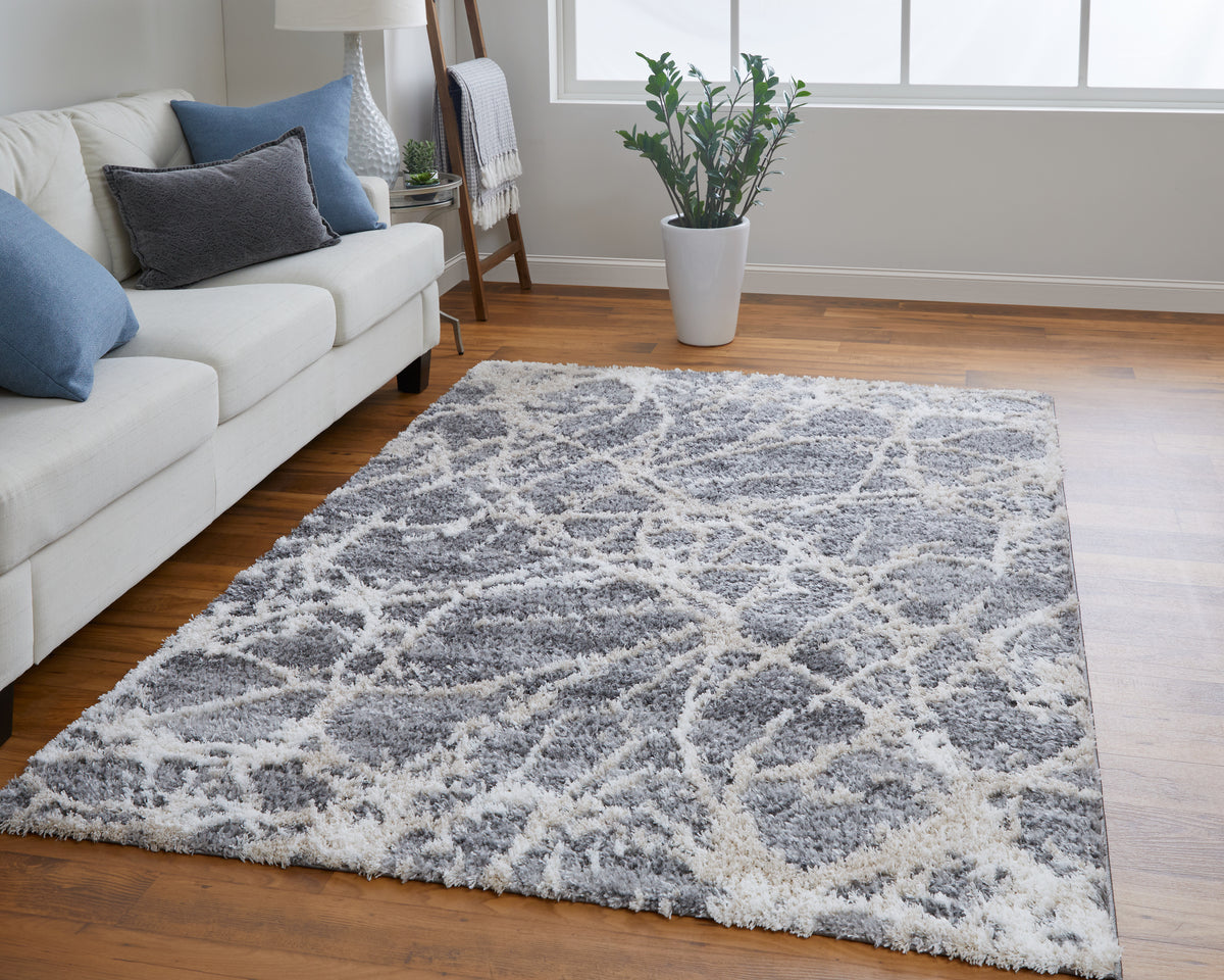 Mynka 39IDF Gray/Beige Rug by Feizy