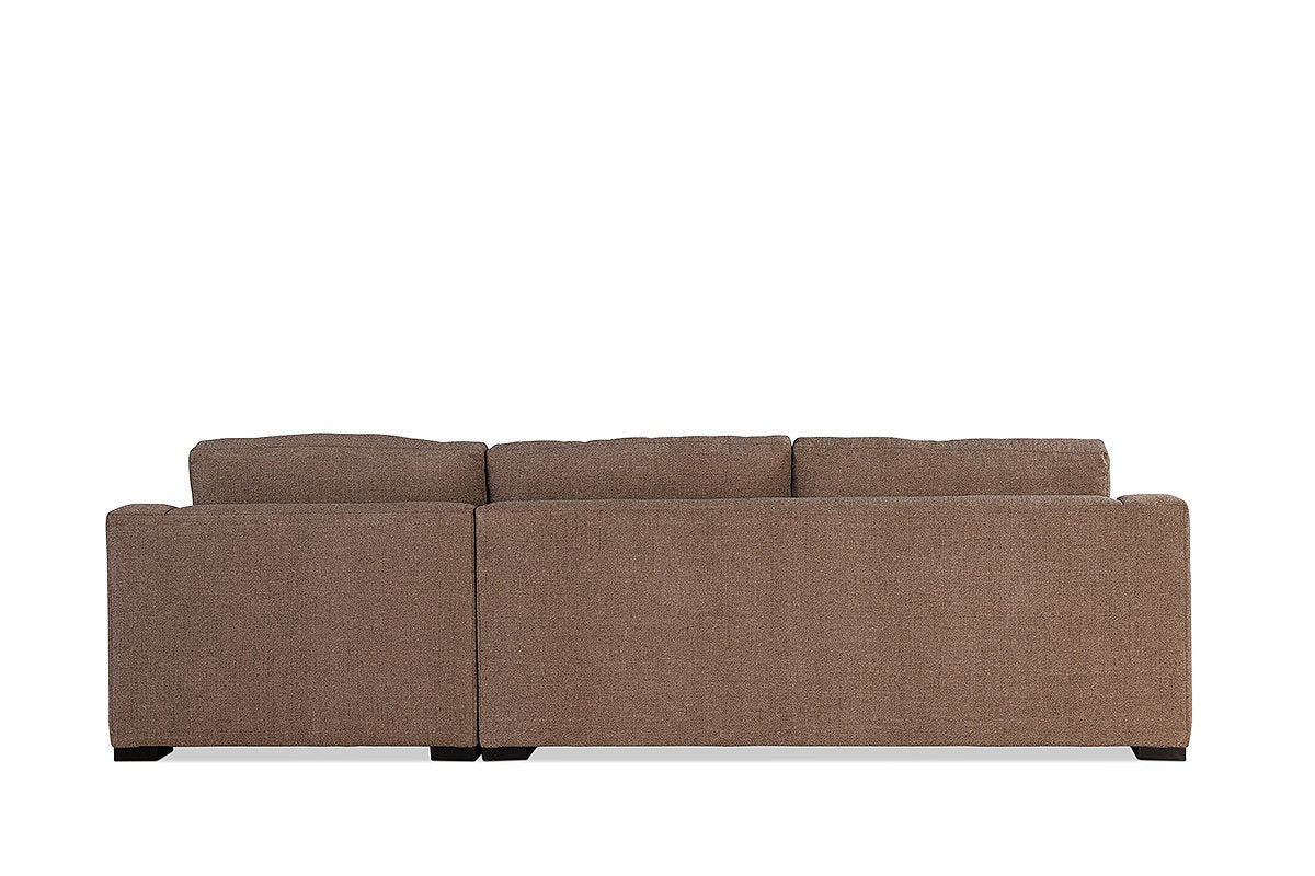CASSIANO two-piece chaise sectional — back view
