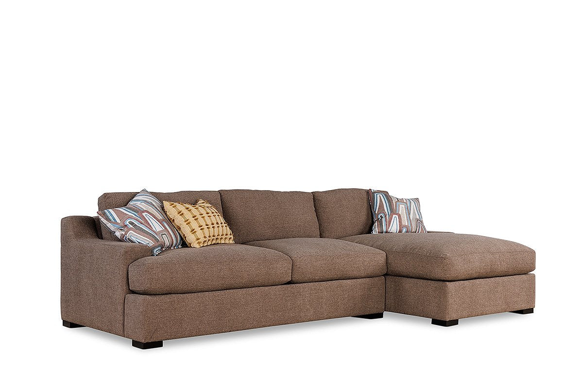 CASSIANO two-piece chaise sectional — main view