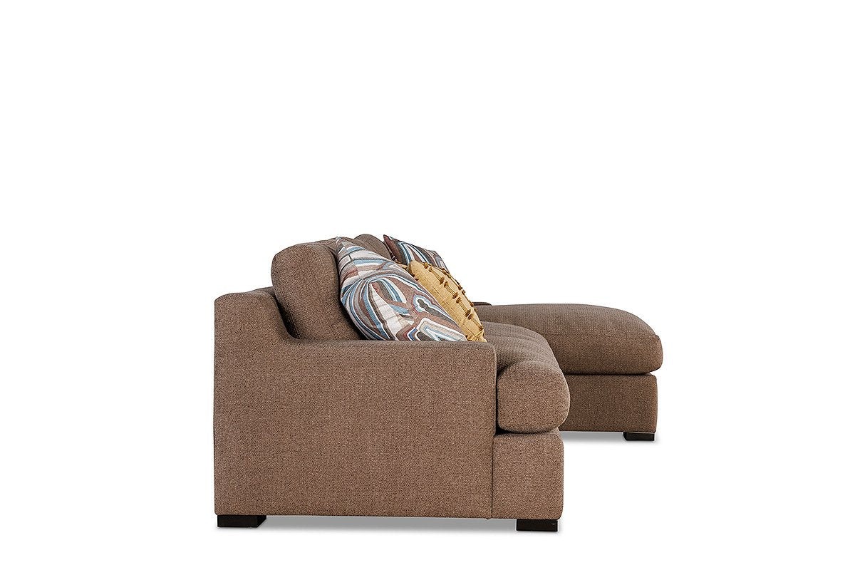 CASSIANO two-piece chaise sectional — side view