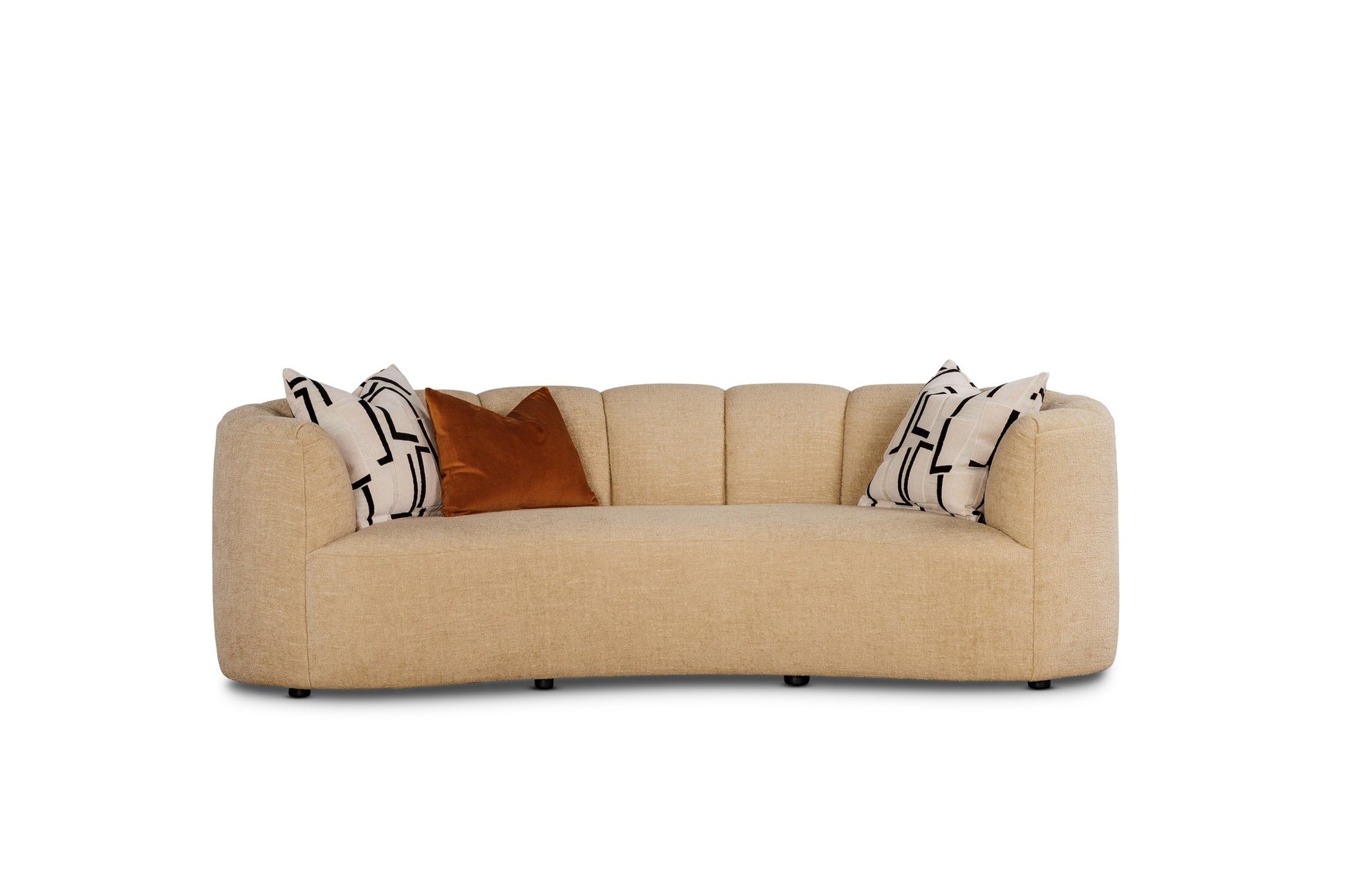 CASSIE Estate Sofa in Frances Camel, front view