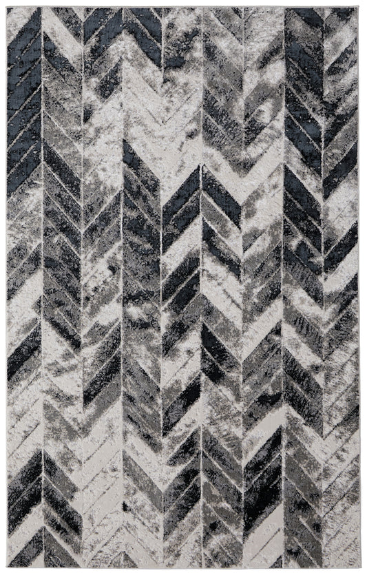 Micah 3048F Gray/Silver Rug by Feizy