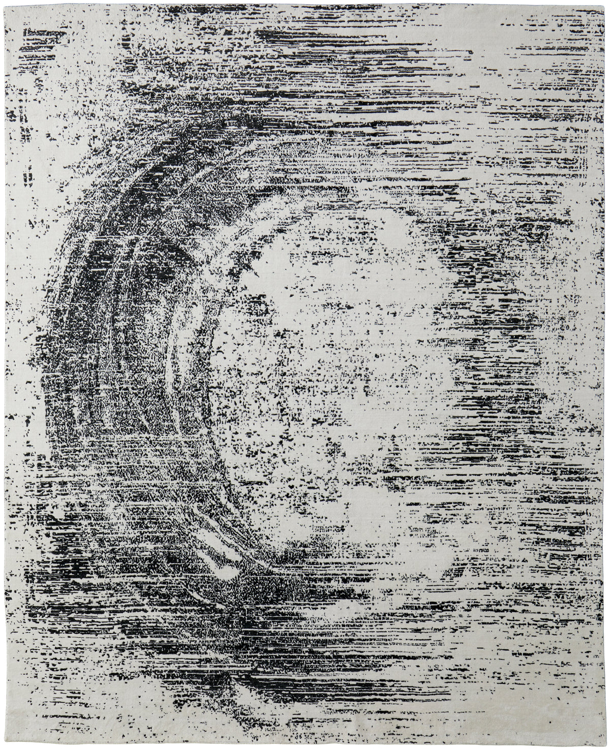 Coda 8928F Black/White Rug by Feizy