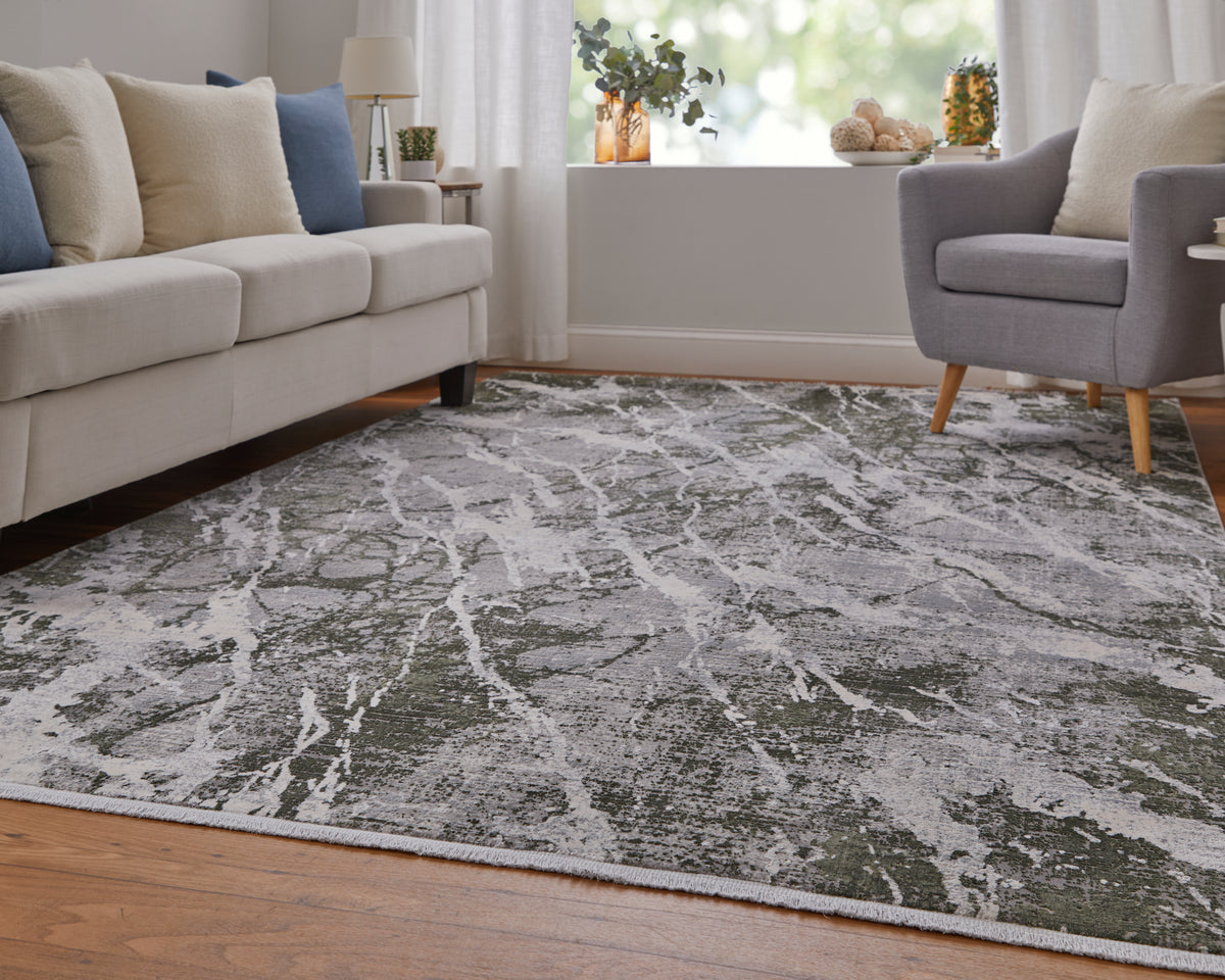 Cadiz 39N6F Green/Ivory Rug by Feizy