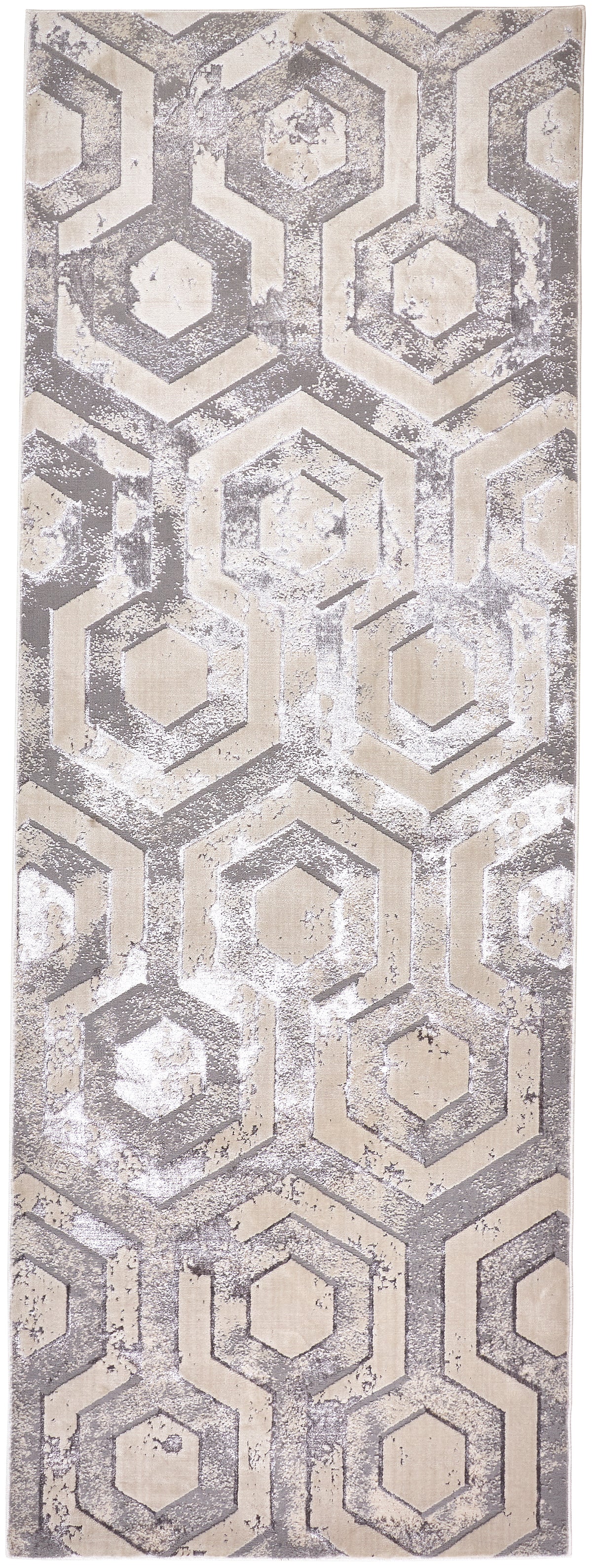 Micah 3046F Beige/Gray Rug by Feizy