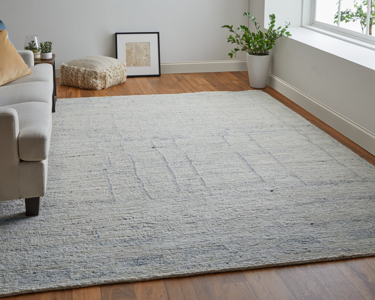 Navaro 8913F Ivory/Gray Rug by Feizy
