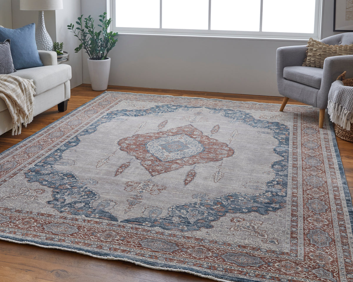 Marquette 39GRF Gray/Multi Rug by Feizy