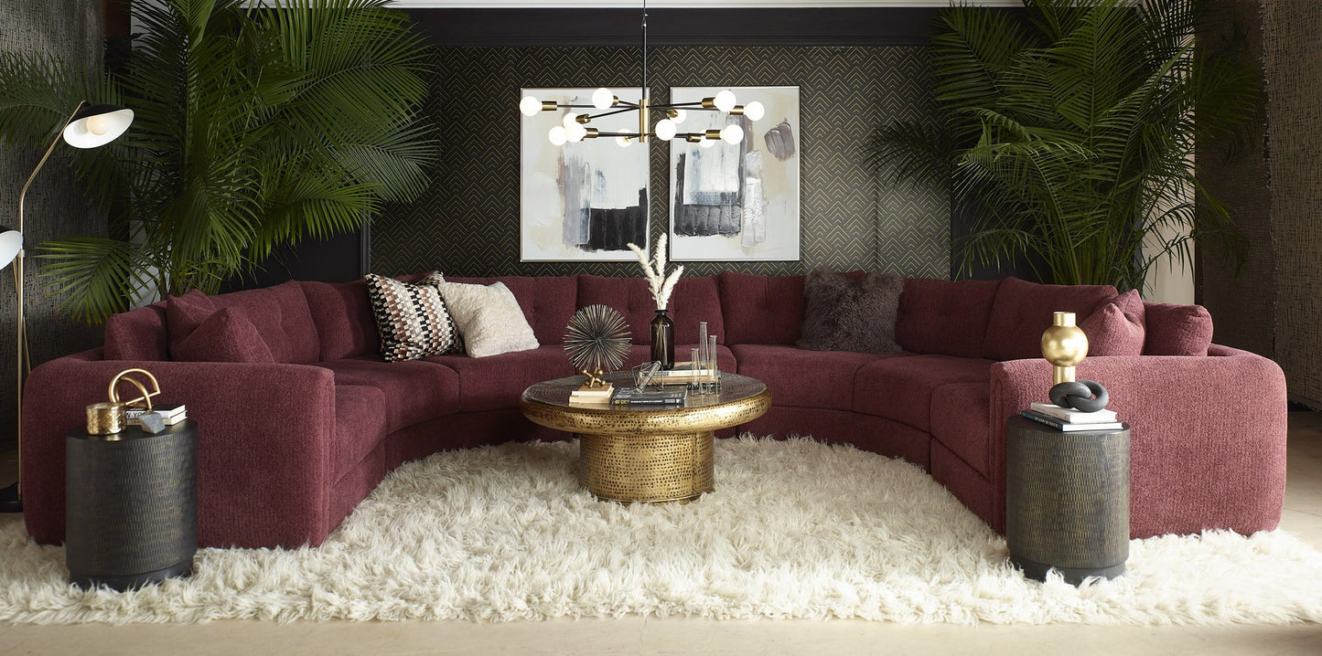 DEONO wraparound sectional in a styled living room, lifestyle hero