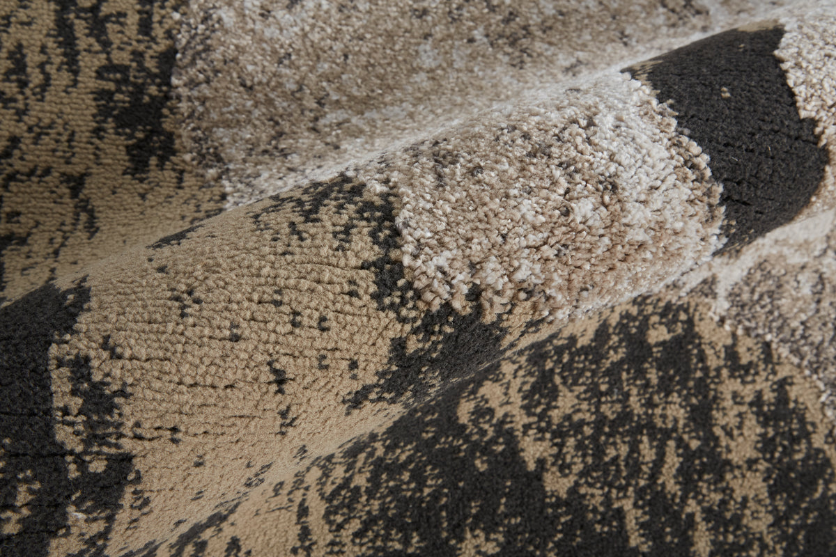 Vancouver 39FGF Charcoal/Beige Rug by Feizy