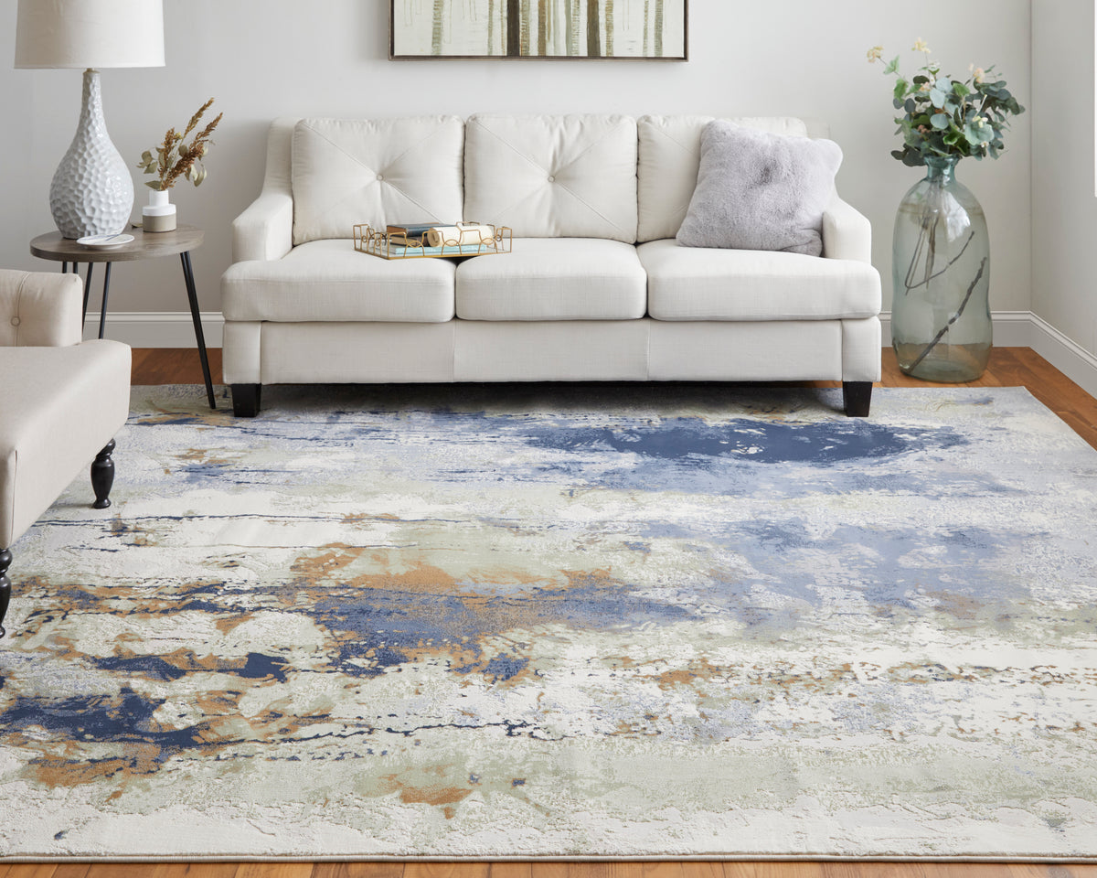Clio 39K1F Blue/Multi Rug by Feizy