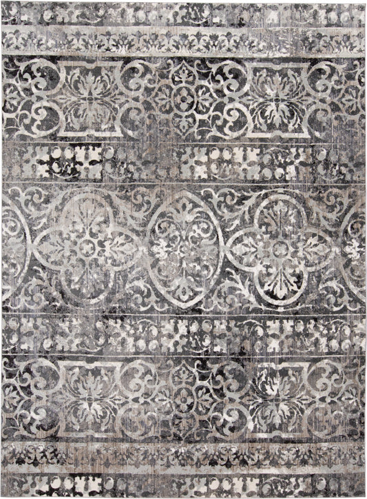 Kano 3871F Charcoal/Ivory Rug by Feizy