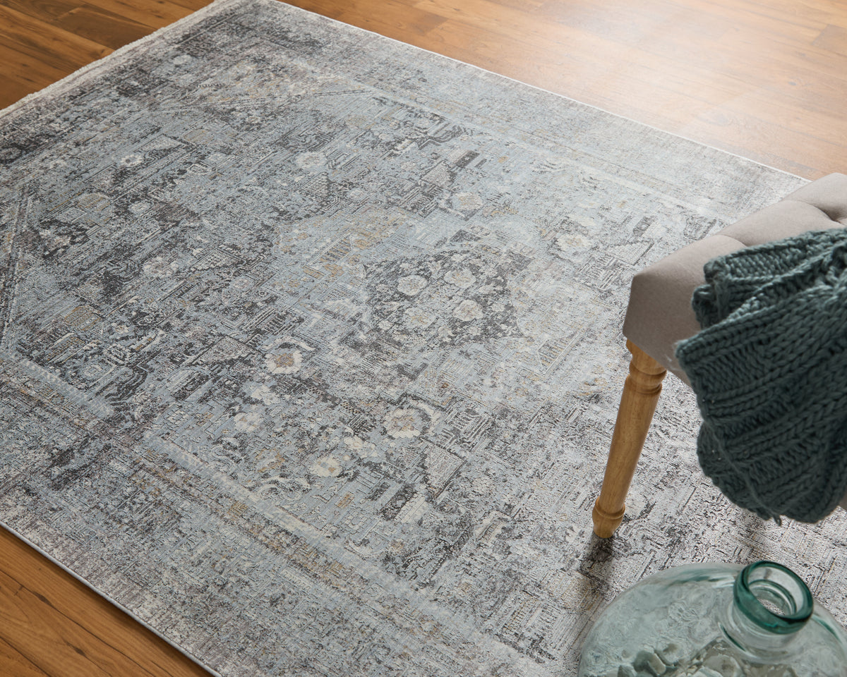 Sarrant 3966F Gray Rug by Feizy