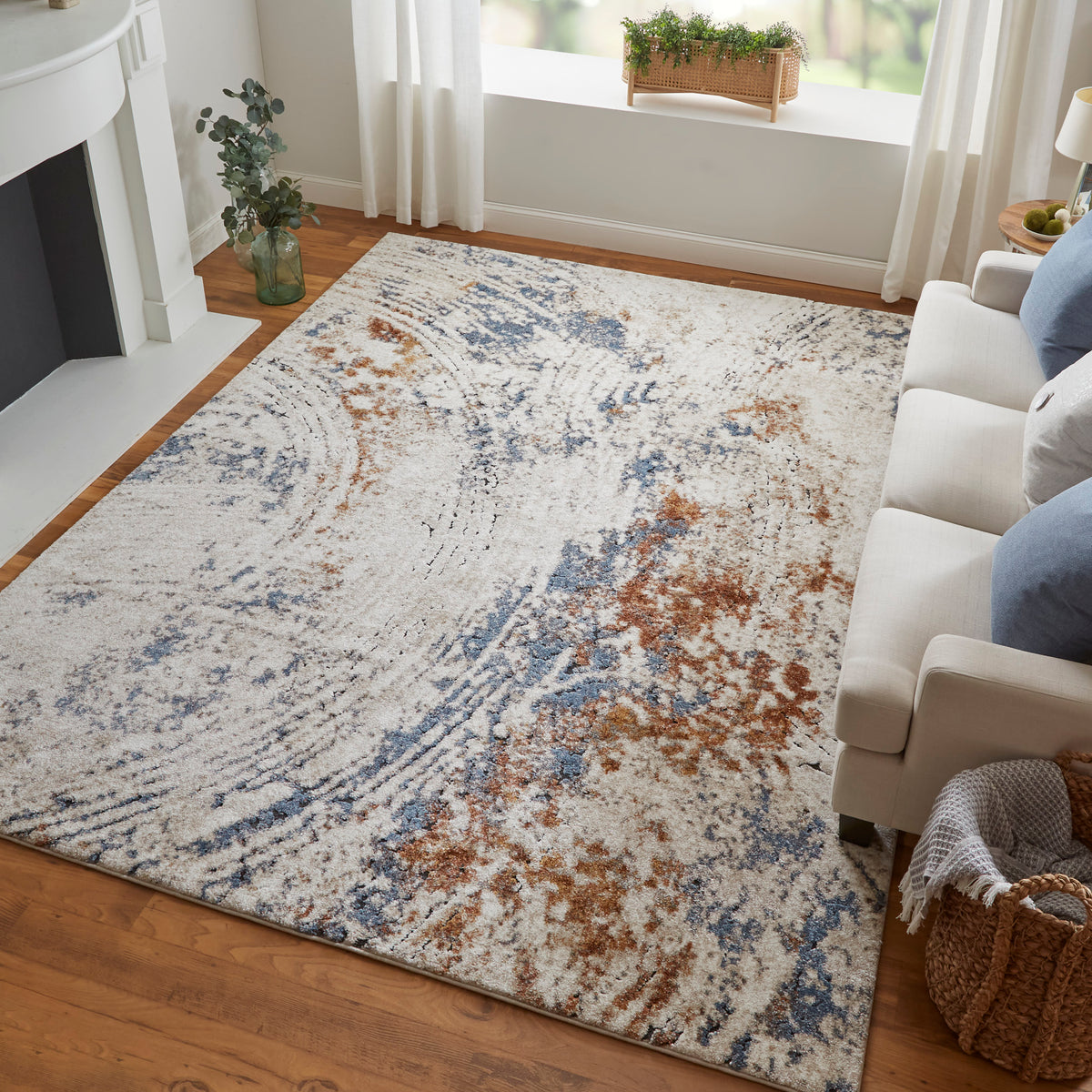 Gilmore 39MMF Ivory/Rust Rug by Feizy