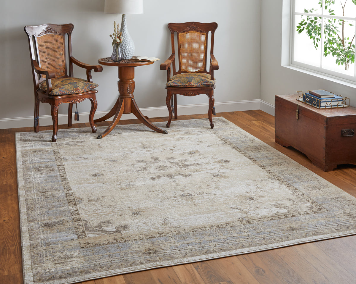 Celene 39KWF Beige/Gray Rug by Feizy