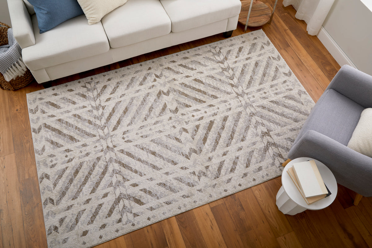 Vancouver 39NQF Beige/Brown Rug by Feizy