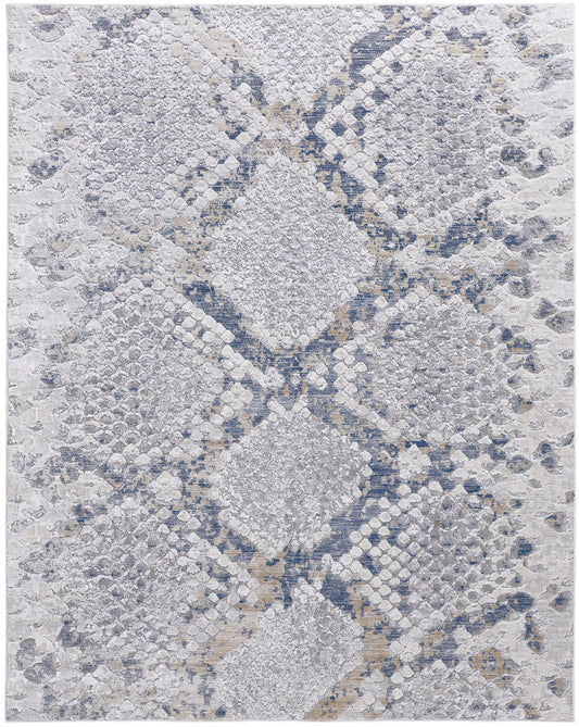 Laina 39GIF Blue/Gray Rug by Feizy