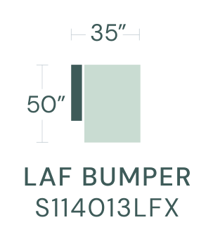 FORMATION LAF Bumper Chaise dimensions