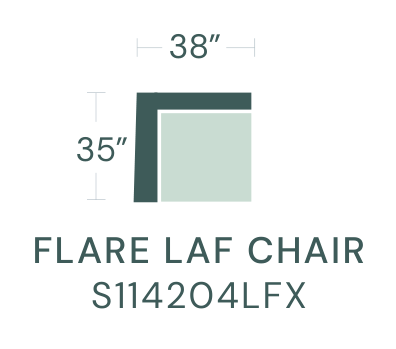 FORMATION LAF Flared Arm Chair dimensions
