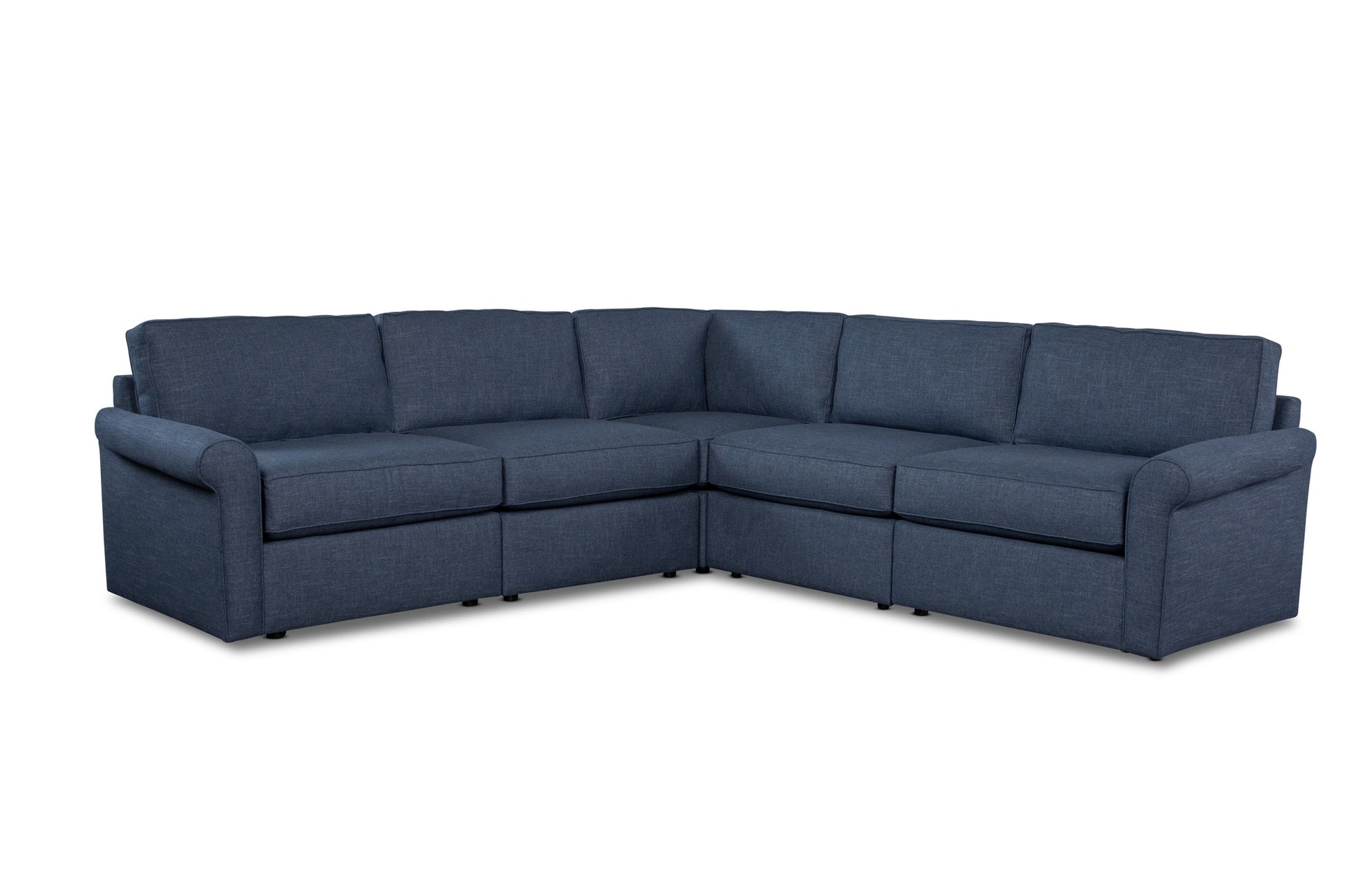 FORMATION 5-piece sectional in navy fabric