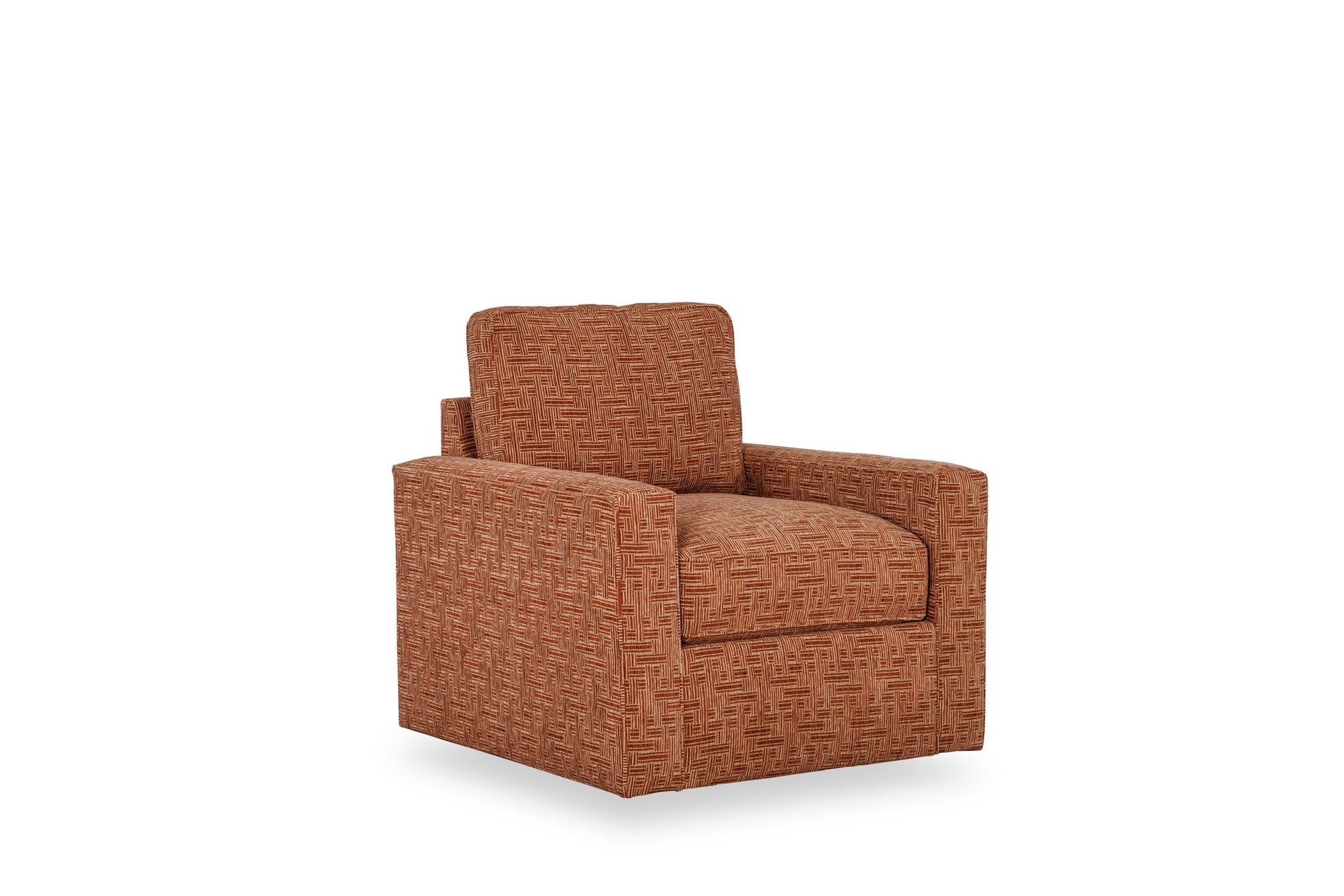 FORMATION swivel chair in rust fabric
