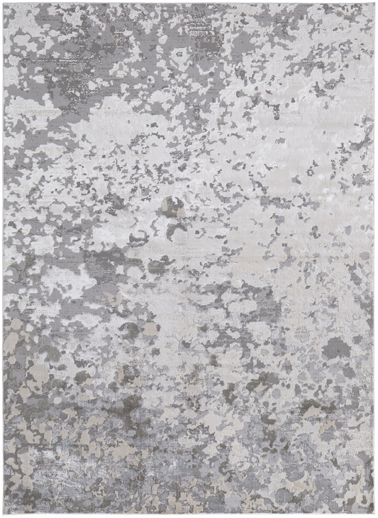 Micah 3336F Silver/Gray Rug by Feizy