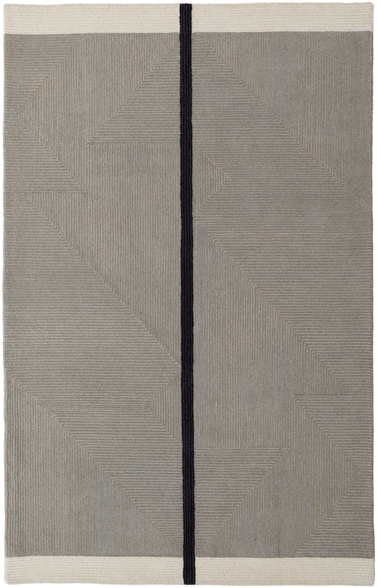 Maguire 8904F Gray/Black Rug by Feizy