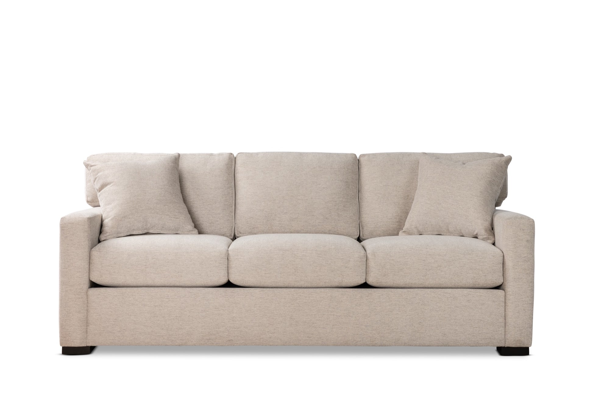 GREGORY sofa in Merit Dove fabric, front view