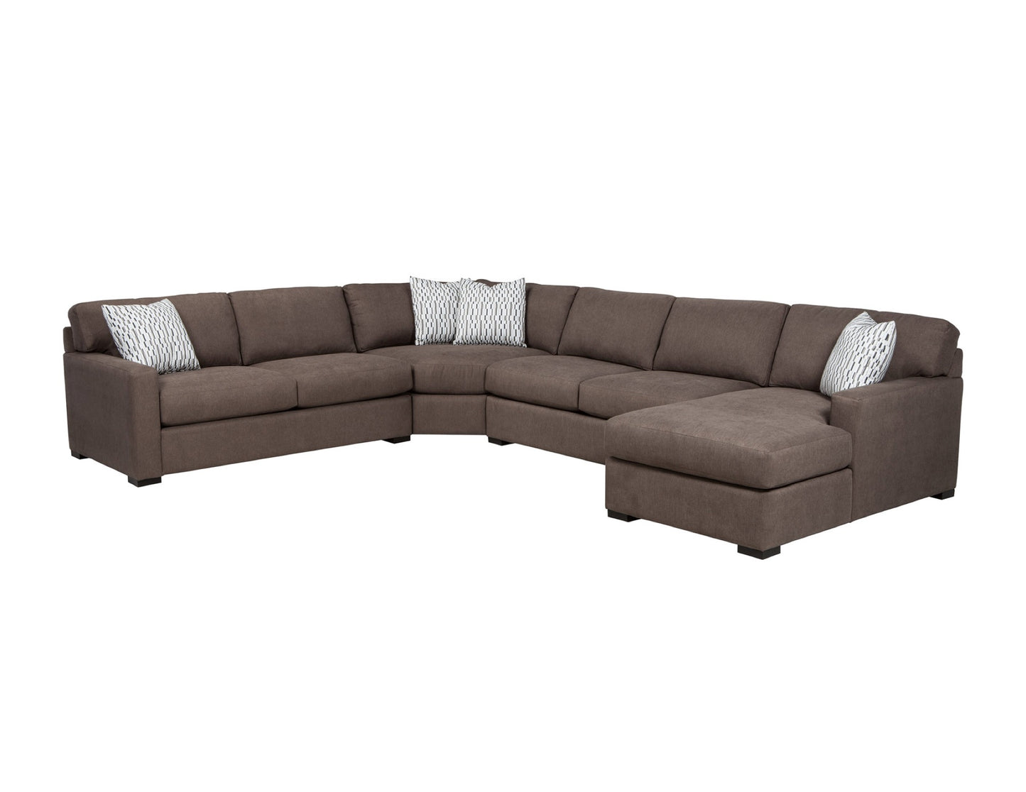 GREGORY four-piece sectional with chaise, studio silo