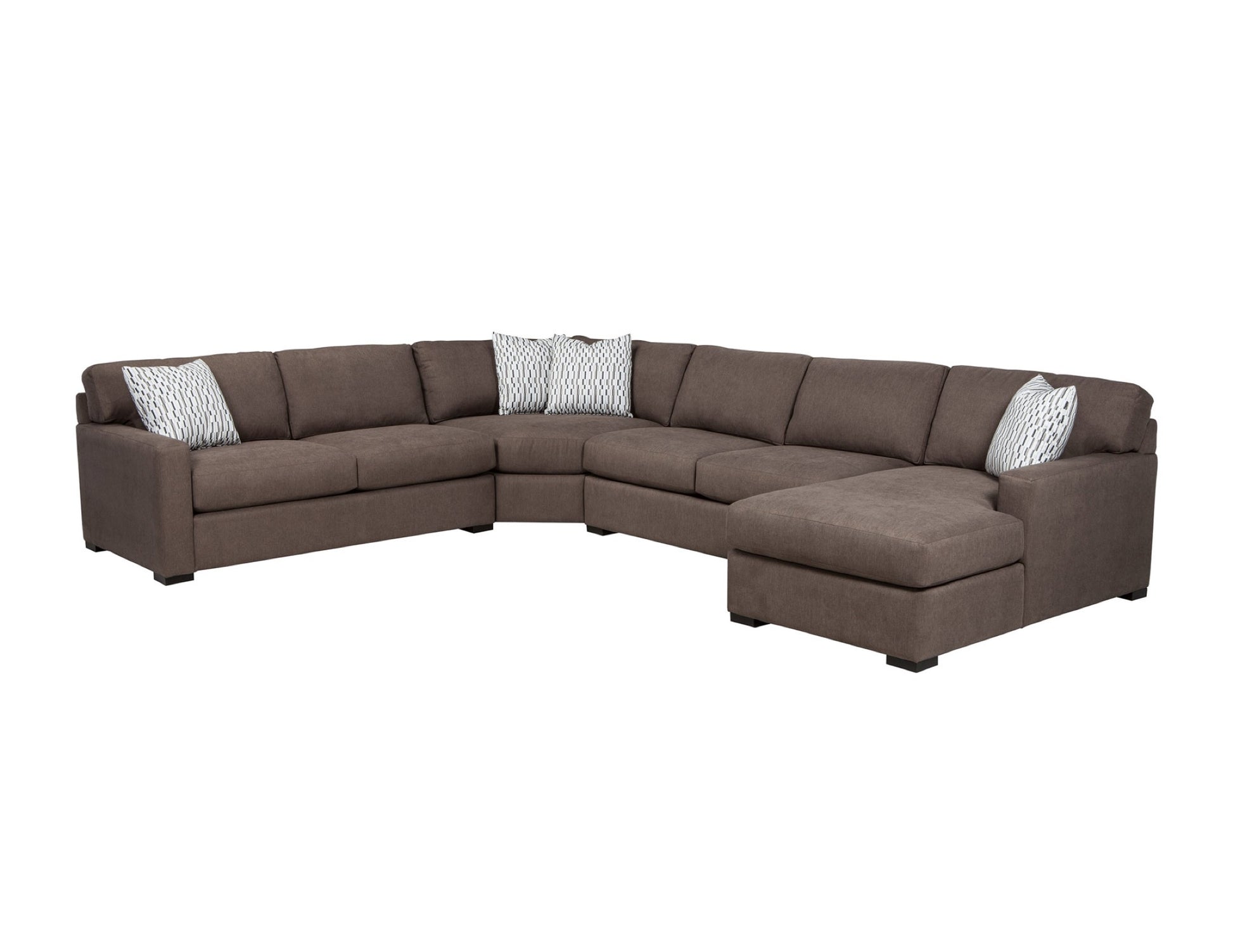 GREGORY four-piece sectional with chaise, studio silo