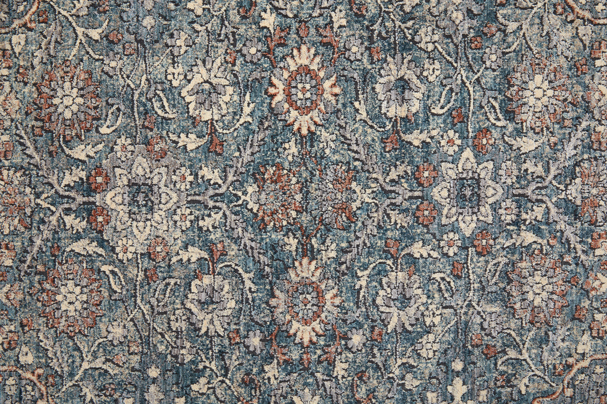 Marquette 39GTF Blue/Rust Rug by Feizy