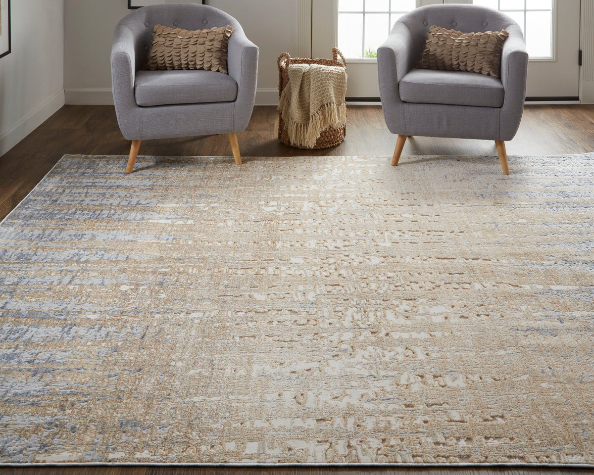 Laina 39G9F Blue/Beige Rug by Feizy