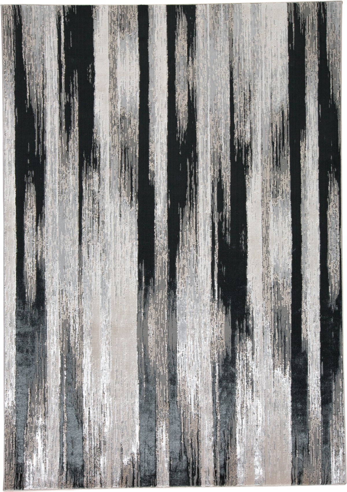 Micah 3338F Black/Silver Rug by Feizy