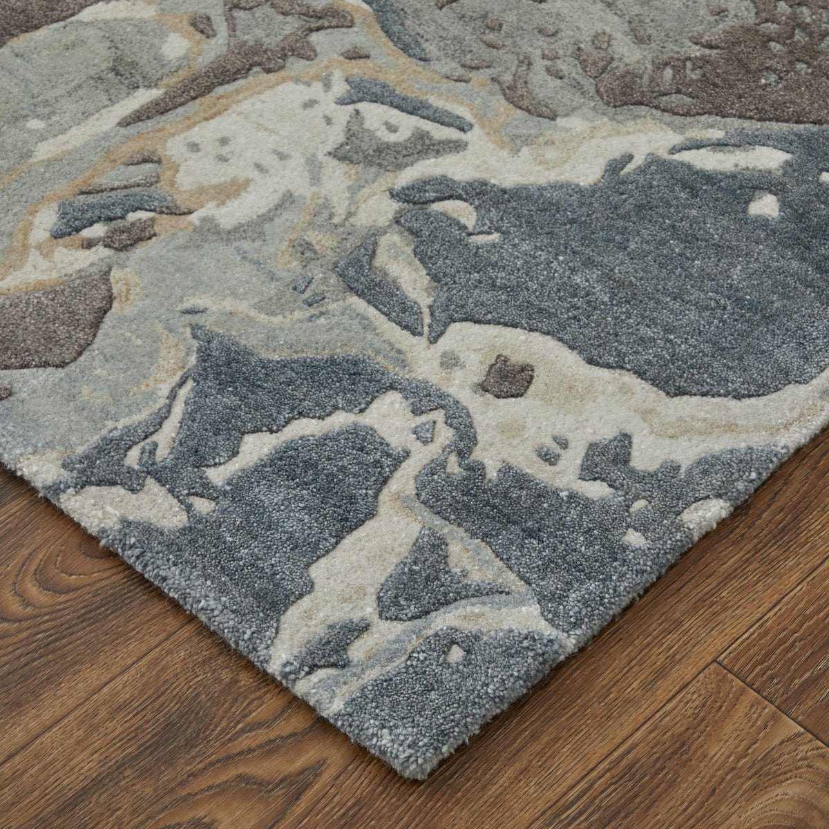 Zarah 8918F Blue/Charcoal Rug by Feizy