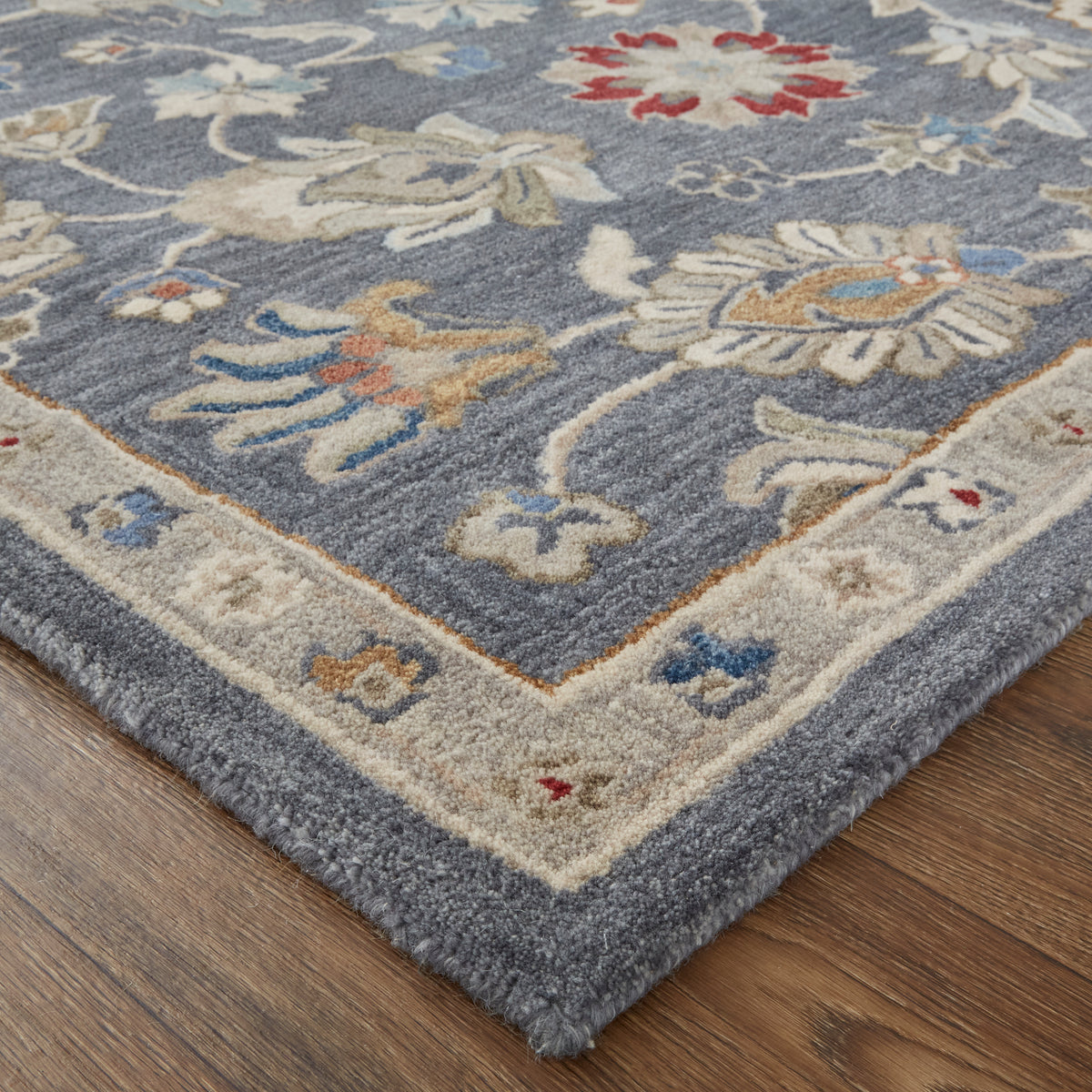 Rylan 8639F Blue Rug by Feizy