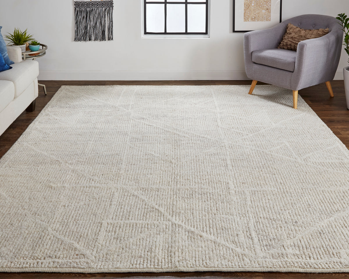 Alford 6921F Ivory/Beige Rug by Feizy