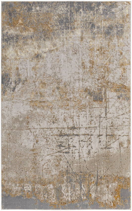 Aura 39LNF Gold/Gray Rug by Feizy