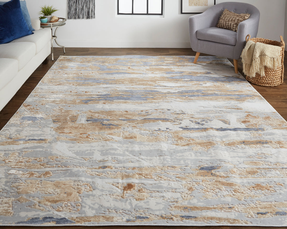 Laina 39G5F Beige/Gray Rug by Feizy