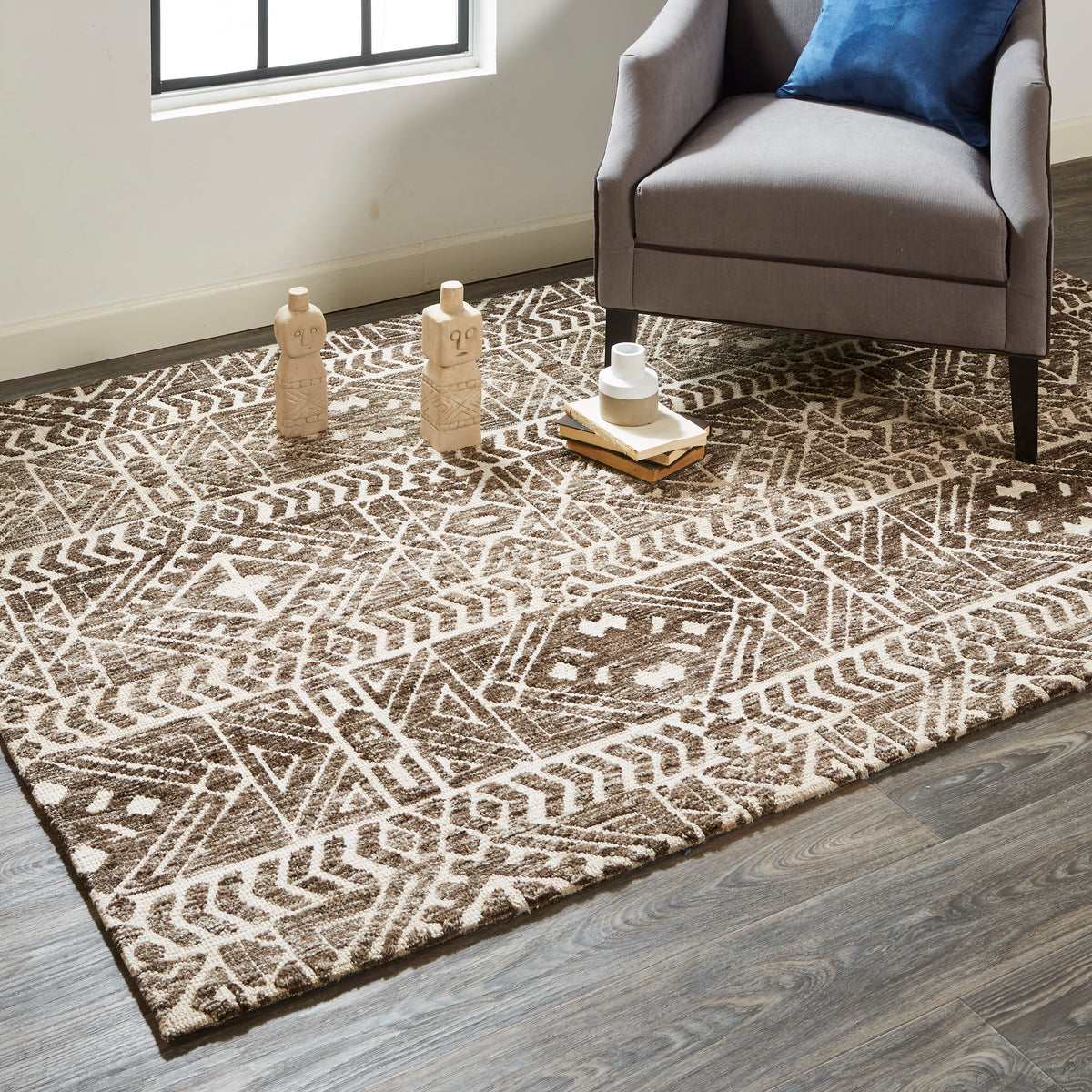 Colton 8627F Charcoal Rug by Feizy