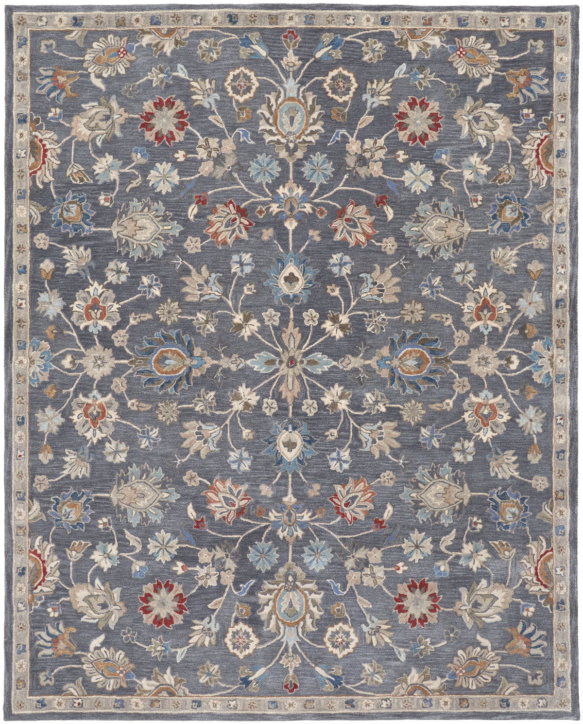 Rylan 8639F Blue Rug by Feizy